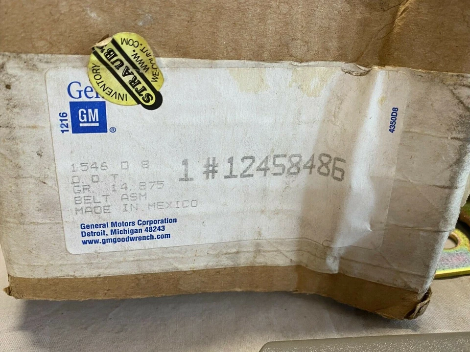 Cinturón de hombro izquierdo derecho Oldsmobile Cutlass genuino GM 1997-1999 12458486 Foto 2 de 4