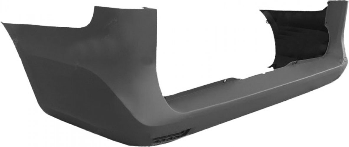 Pare-choc arrière pour Mercedes W447 et EQV version longue de 2015 à 2020 en plastique ABS noir