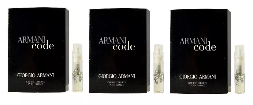Armani code samples sale