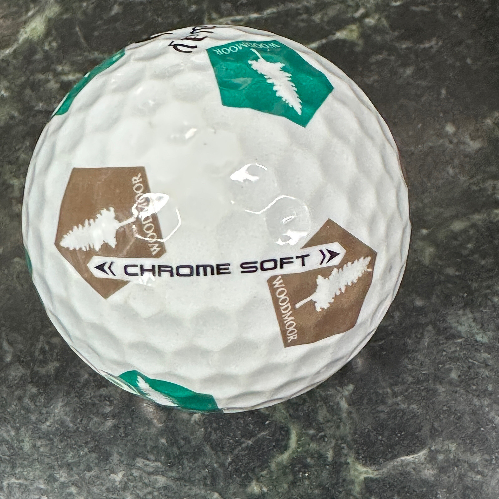1 RARE Callaway Chrome Soft TRUVIS Golf Ball Woodmoor Colorado Brown