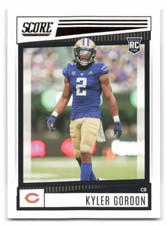Kyler Gordon 2022 Score FOOTBALL #349 Chicago Bears RC