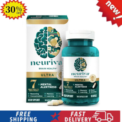 Neuriva Ultra Brain Health Mental Alertness Memory Focus 60 Capsules Health USA