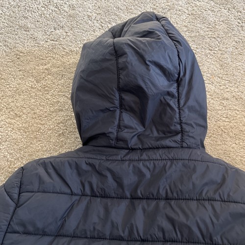 Flaws Used Boys Winter Coat Cat & Jack Medium Black Hooded Rips - Picture 13 of 13