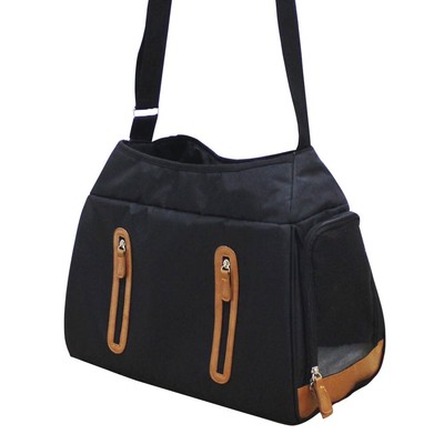 Nobby  Tasche ''SAVA''schwarz; L: 40 x 20 x 32 cm Hund Katze Dog Cat Transport