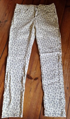 Jeans von Lab Dip W 28 L32 Hellgelb Tigerlook Stretch Skinny