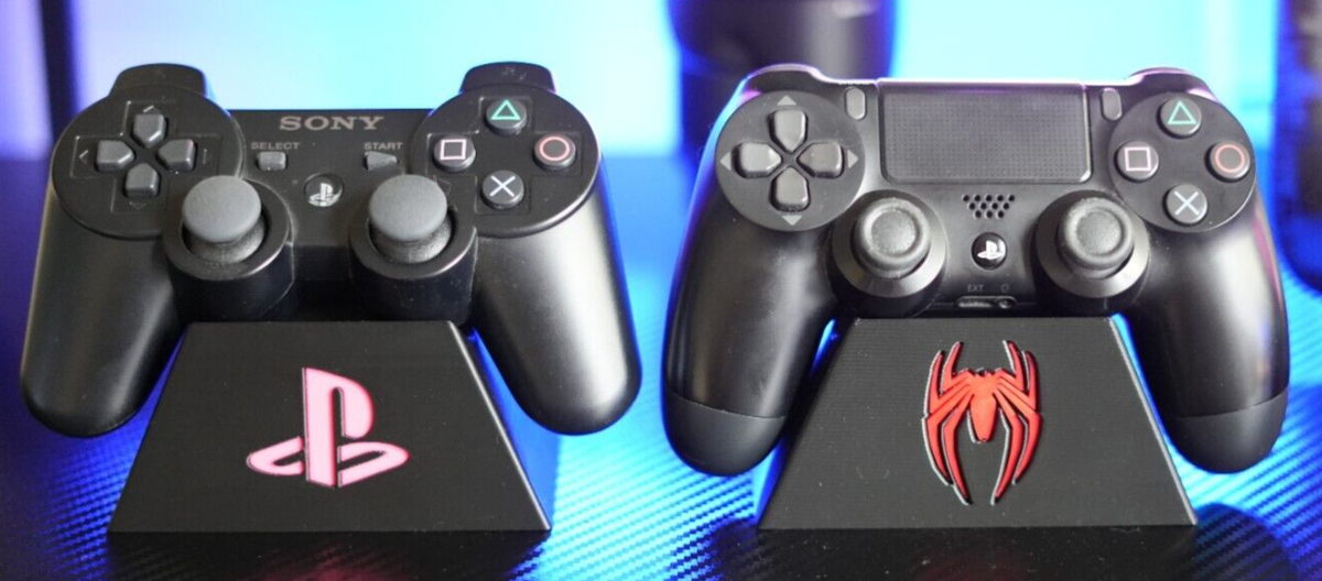 Supporto Da Tavolo Per Controller PlayStation 5 - Nero E Rosso - Stampa 3D - Foto 2