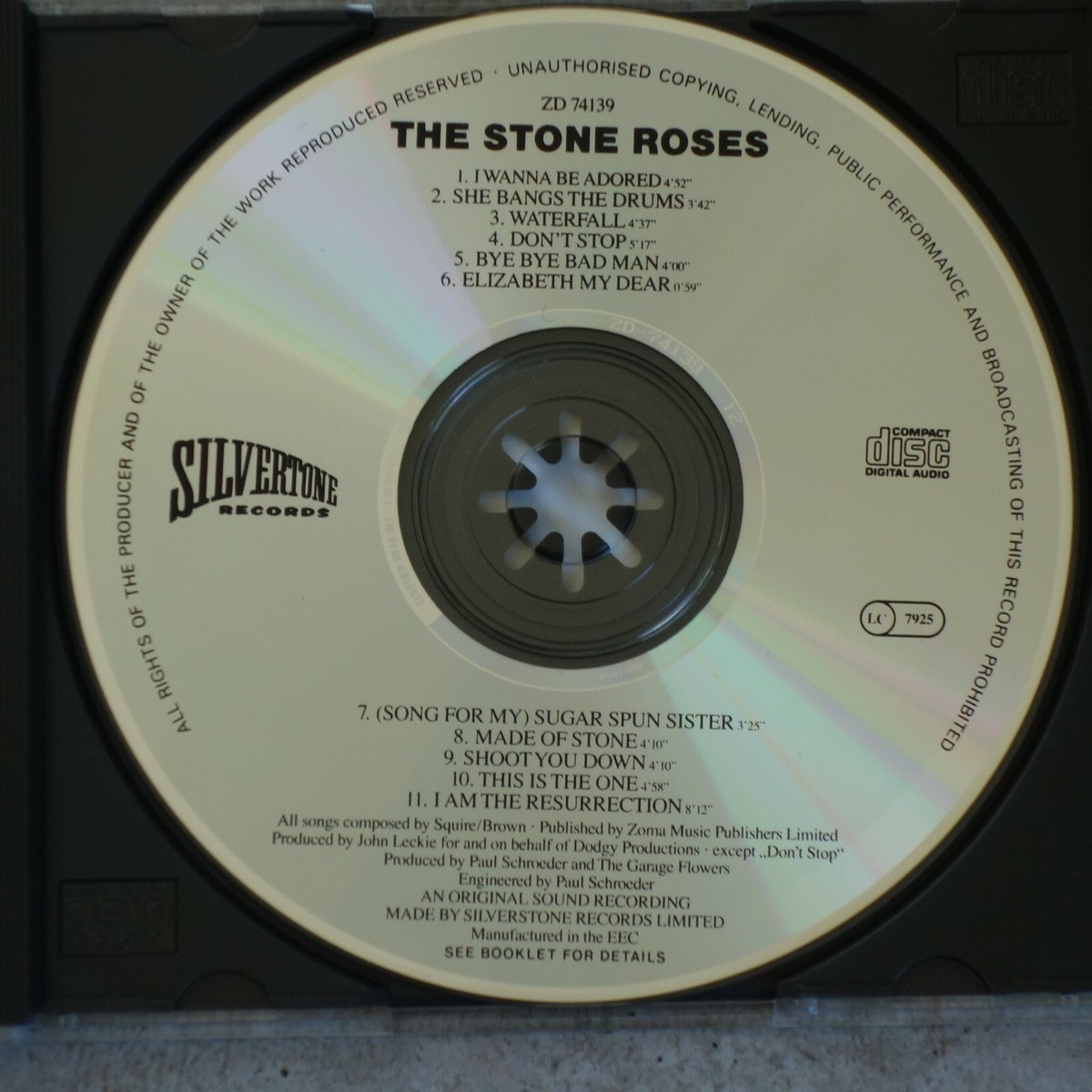 欧8LP Stone Roses Stone Roses 88697430302 SILVERTONE 未開封 /04100 Vintage 1990 90s Silvertone Records the Stone Roses - the