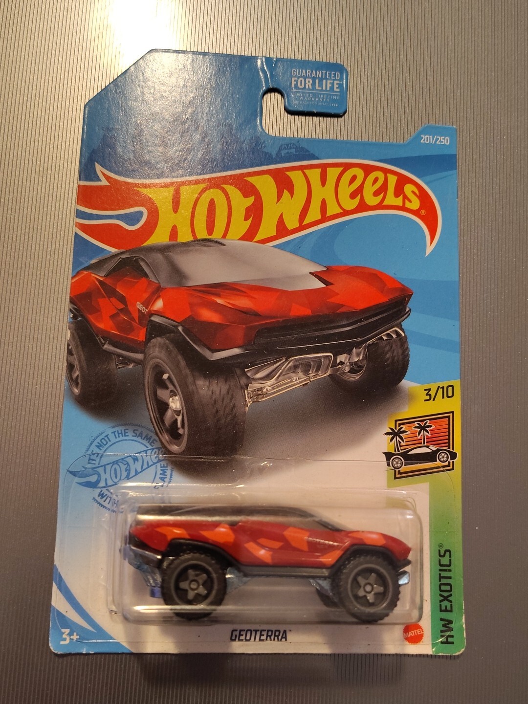 2020 Hot Wheels Geoterra Red 201/250 Hw Exotics 3/10