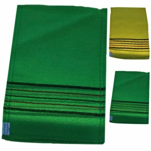 Serviettes, draps et gants de salle de bain vert