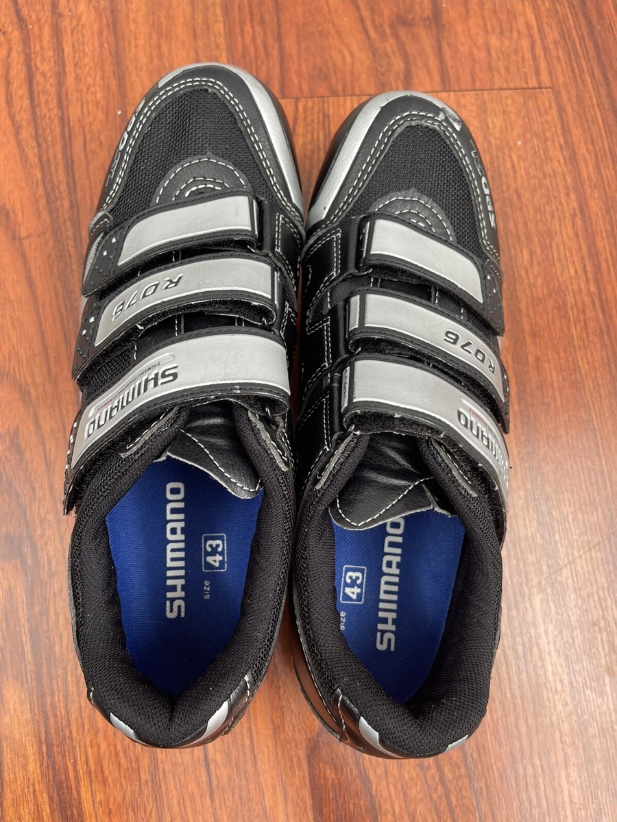 Shimano R076 Road bike Shoe SPD-SL SH-R076L 9 US Black Mens