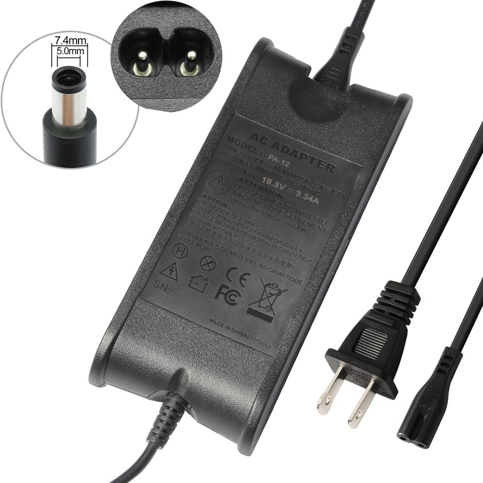 Voltstar Caricabatterie 90W Per Notebook Dell Latitude, Inspiron, Precision, Vostro, XPS - 19.5V 4.62A - Spina 7.4x5.0mm - Garanzia 36 Mesi - 6