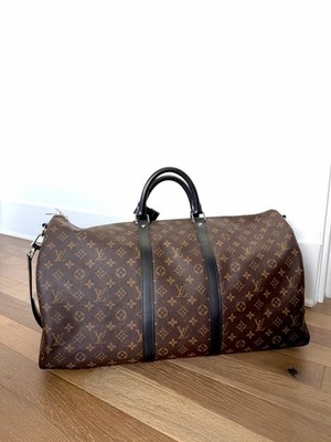 Louis Vuitton Keepall Bandouliere Duffle 55 Brown Monogram