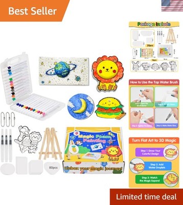 Engaging 80PCS Magic Foam Texture Art Set: Explore 3D Creativity this Christmas