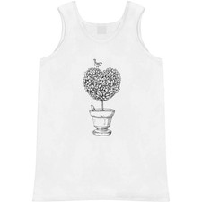 'Vintage Heart Shaped Topiary' Adult Vest / Tank Top AV060901