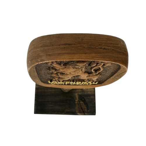 Manico rubinetto birra speciale legno chiaro vintage Lowenbrau design araldica leone 7,5" - Foto 7 di 10