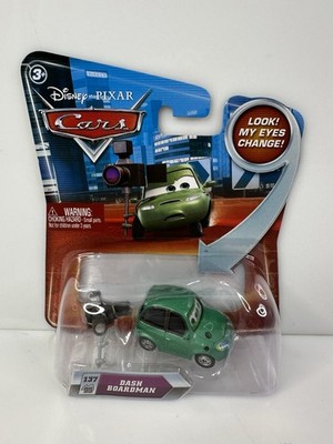 Disney Pixar Cars Look! My Eyes Change! Dash Boardman Green 