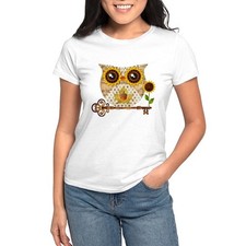 CafePress Owls Autumn Song Women's T-Shirt 1730027848 