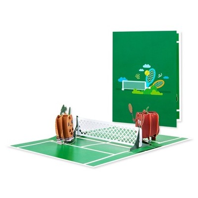 Tennis Theme Card with Envelope Handmade Greeting Card Unique Gift for Him Her