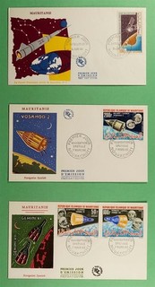 DR WHO 1966 MAURITANIA 3 FDC SPACE R81901