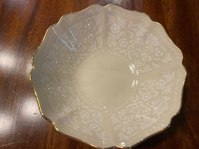 #ad #ad Lenox Citation Lace 5.5 Inch All Purpose Bowl Lace Border Design gold trim $31.85