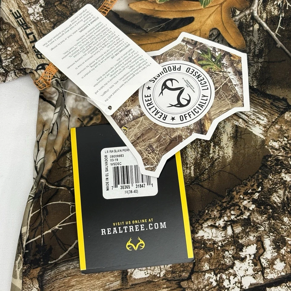 Real Tree Performance No Fly Zone Insect Repellent Technology Long Sleeve Mens M - Image 2 of 4