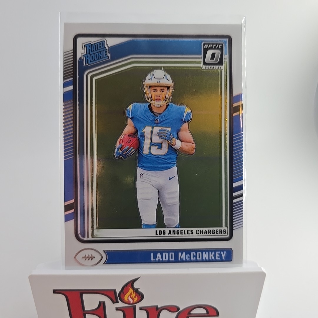 2024 Panini Donruss Optic - Rated Rookie Ladd McConkey #266 (RC) Chargers