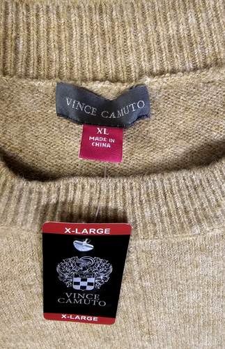 Maglione girocollo Vince Camuto donna x grande cammello oversize - Foto 2 di 6