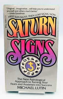 Saturn Signs New Astrological Approach - Michael Lutin Paperback 1980 Vintage
