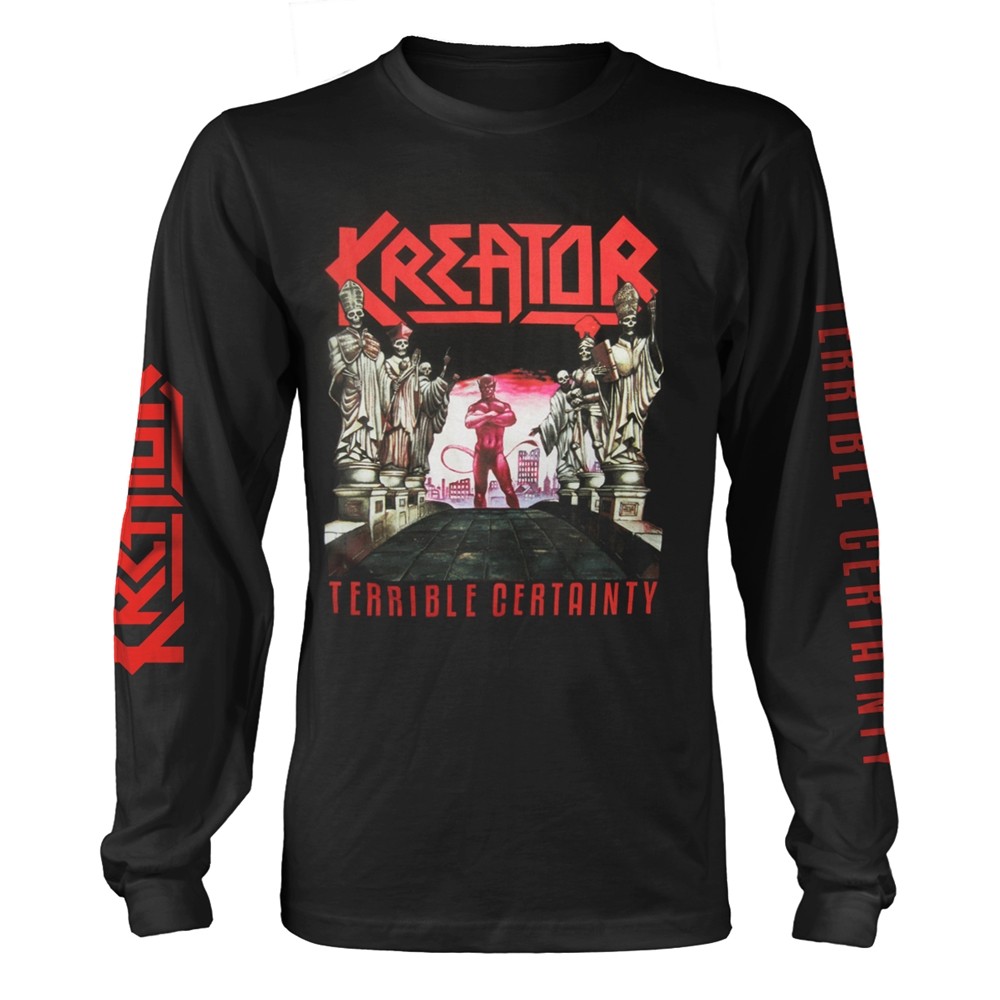 KREATOR - ЧЕРНАЯ рубашка с длинным рукавом TERRIBLE CERTAINTY (FOTL) XX-большого размера