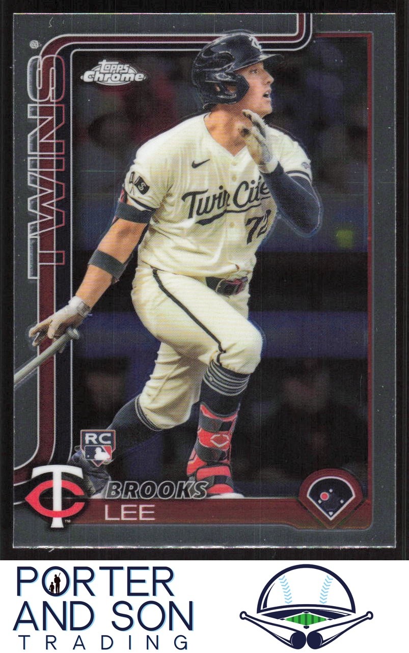 Brooks Lee RC 2025 Topps Chrome #234 Minnesota Twins Baseball Card
