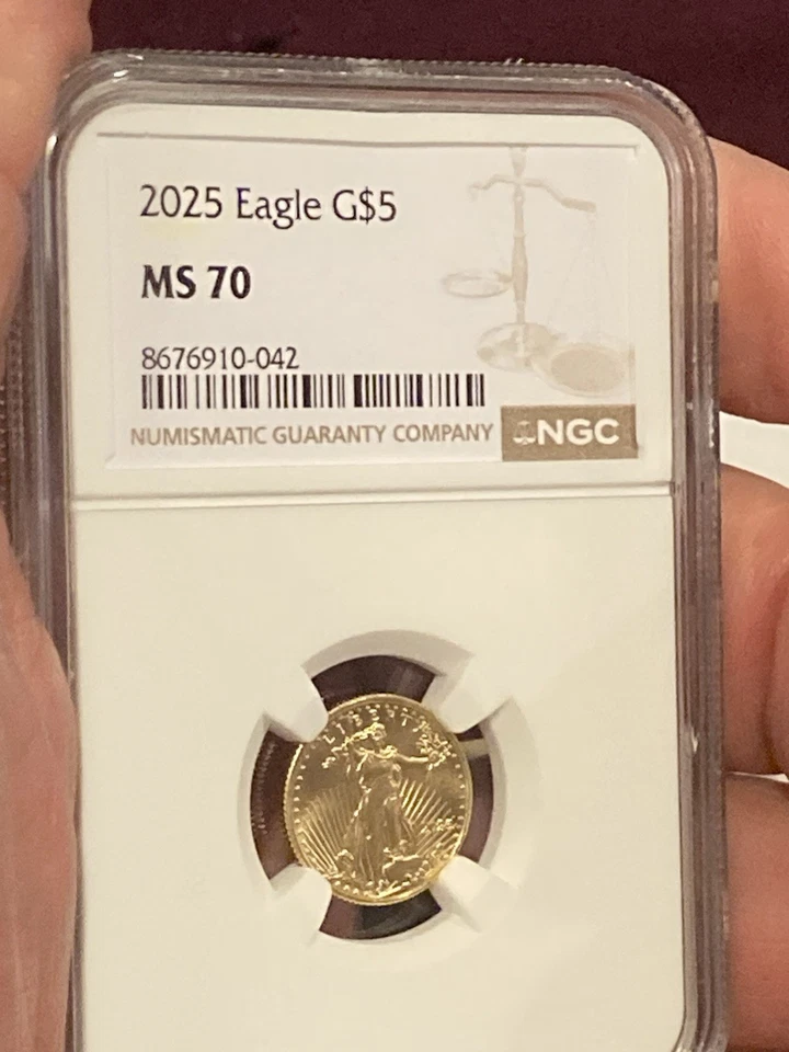 American Gold Eagle (1/10 oz) $5 - BU - Random Date - Image 2 of 4