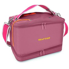 CRAFTISS Crochet Bag Yarn Storage - Knitting Gift - Durable Canvas Yarn Bag f...