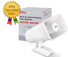 Pyle Indoor/Outdoor PA Horn Speaker - 8 Portable PA Speaker with 8 Ohms