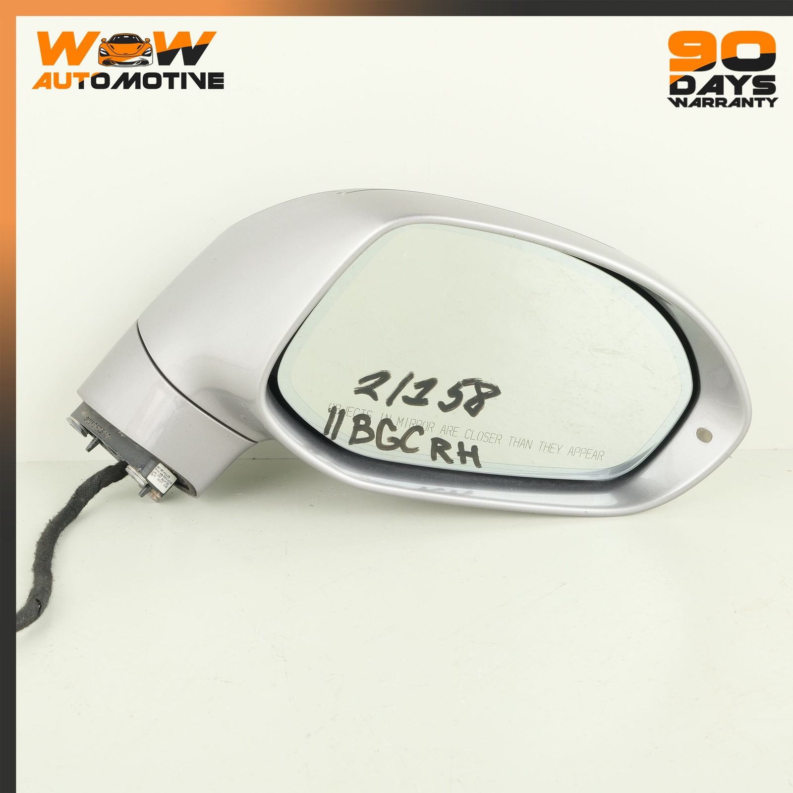 Bentley Continental GT Speed 2007-2011 Rear Right Lower Side mirror Silver
