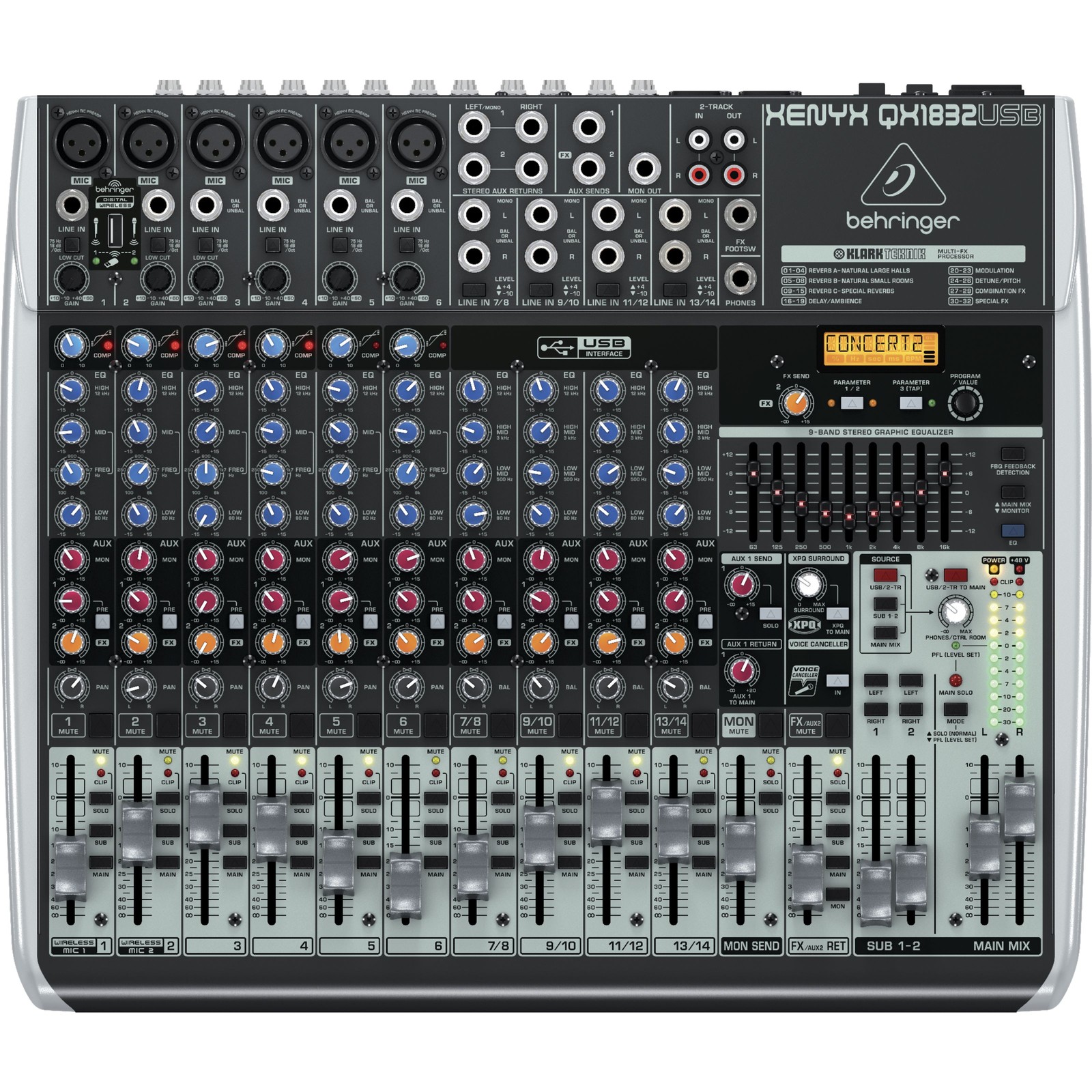Behringer XENYX QX1832USB - Analogmixer 52690₽