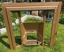  Cast Iron Victorian Bronze Painted Fireplace  Garden Feature Possibility 