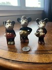 Vintage 1930’s Disney Bisque Mickey Mouse Figures Made In Japan 3”