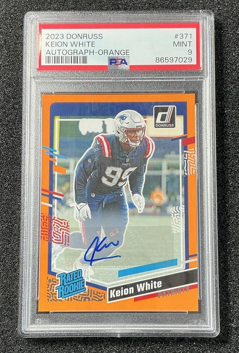 Keion White Panini Donruss #371 Autograph-Orange