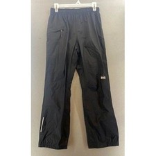 REI Youth Rain Pants Large 14-16 Black Adjustable Nylon