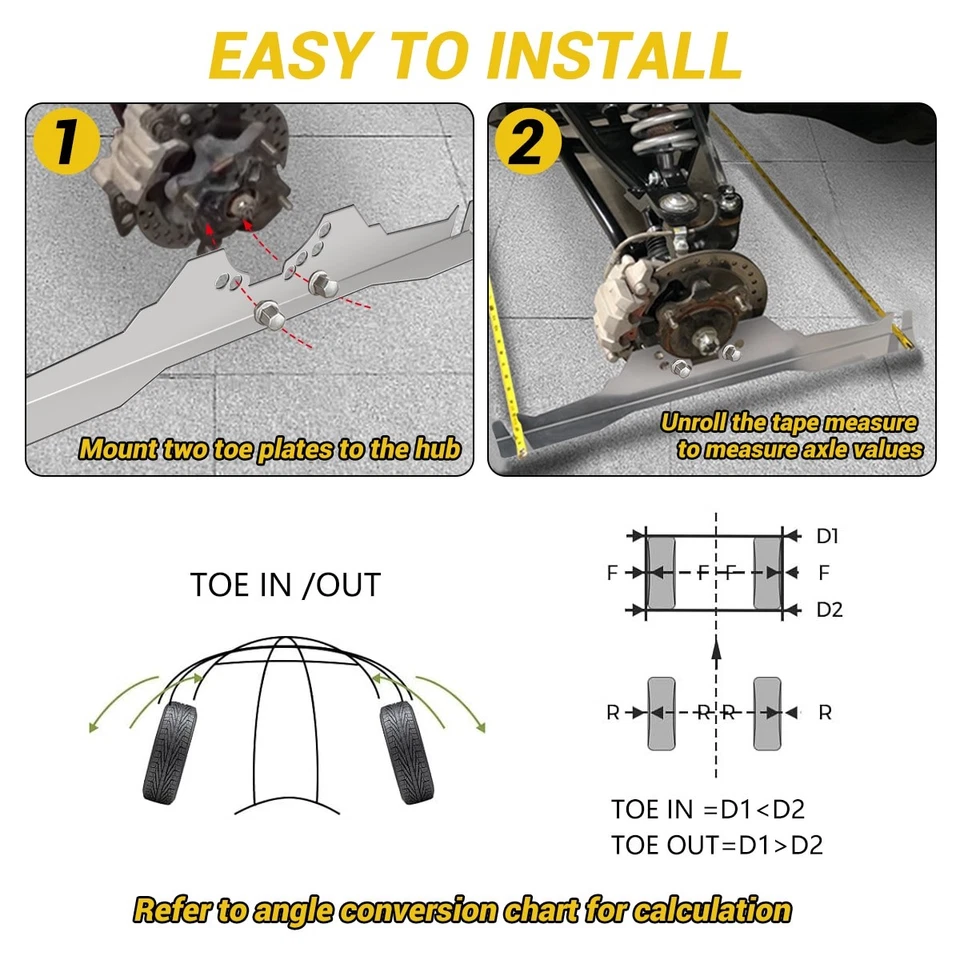Aluminum UTV Alignment Tool Kit For Polaris General 1000 RZR XP 900 1000 Ranger - Imagem 3 de 4