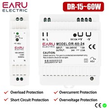 DR Switching Power Supply Single Output DC 5V 12V 24V DIN Rail Switch 100-240V