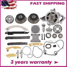 For 09-17 Chevy Equinox Buick GMC 2.4L 2.2L Timing Chain Kit Water Pump VVT Gear