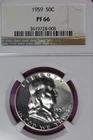 1959 NGC 50C PF66 FRANKLIN HALF DOLLAR #B51837