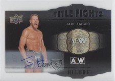 2022 Upper Deck Allure AEW Title Fights Auto Jake Hager #TF-10 Auto