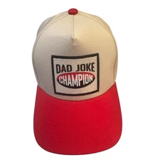Popfizzy Dad Joke Champion Funny Hats for Men, Fun Baseball Cap with Funny