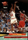 HAROLD MINER ~ 1992-93 Ultra Basketball Rookie Card RC #293 with MICHAEL JORDAN