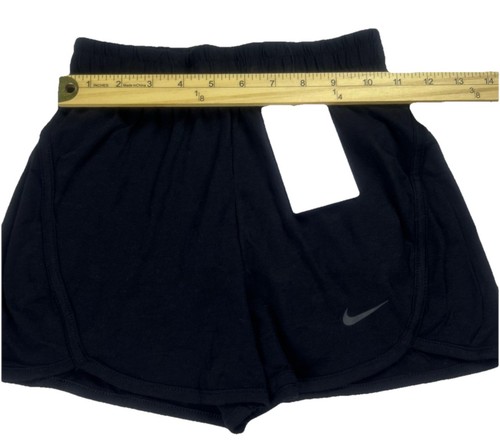 Nike Kids Dri-FIT Mid-Rise Training Shorts 2” Terry Girls Size S Black NWT - Picture 7 of 11