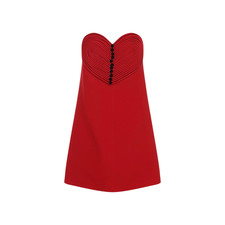 VALENTINO Red Wool/Silk Dress New & Authentic