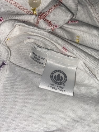 NOS Vintage Eileen West Embroidered Bows Button Front Crop Top Women’s Size S - Picture 9 of 10