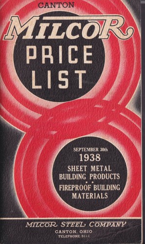Canton Milcor lamiera e prodotti e materiali da costruzione antiproof 1938